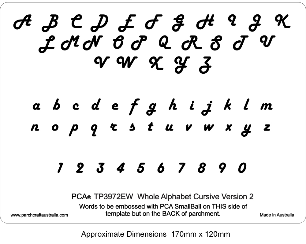 Whole Alphabet In Cursive