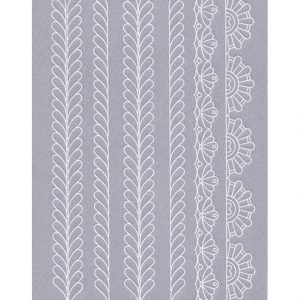 TP3484 Easy Emboss Floral Border Edges - 3 - Parchment Worldwide