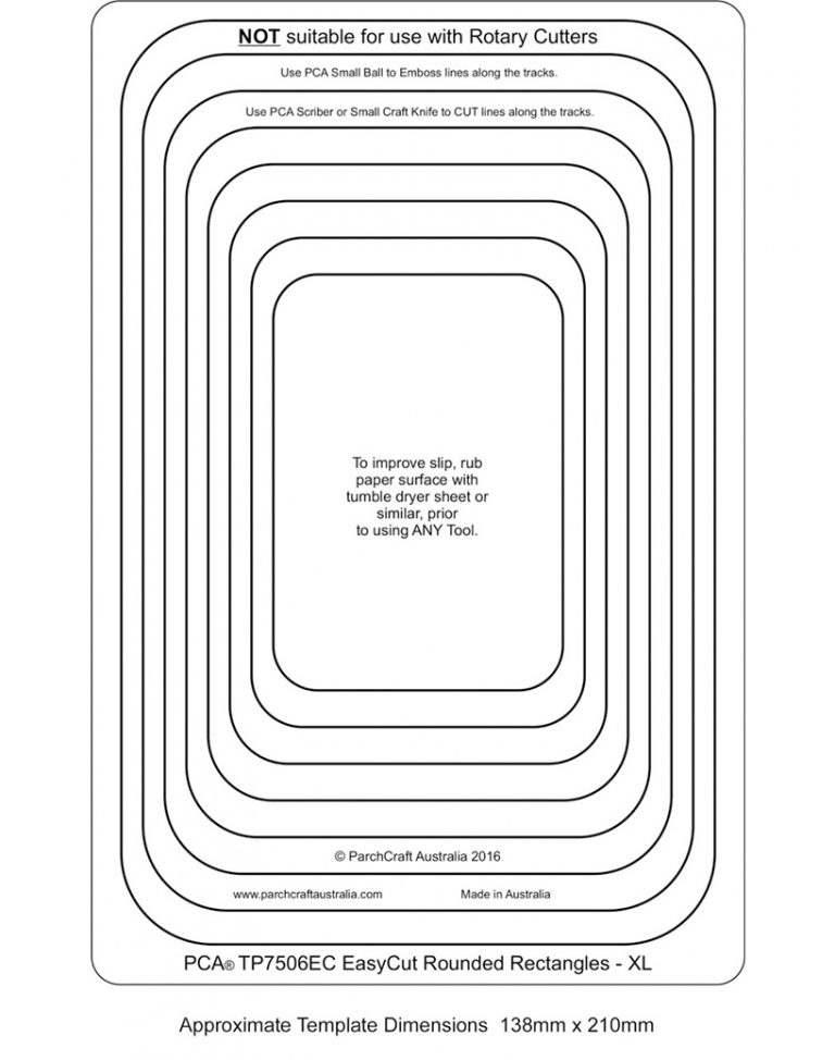 TP7506EC EasyCut Rectangle Frames - XL - Parchment Worldwide